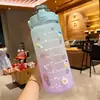 Botella de Agua Deportiva para Hombre de Gran Capacidad 2000ml Fitness al Aire Libre Taza Portátil Grande Resistente a Altas Temperaturas Botella Ton-Ton Verano