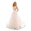 Vestido de Novia Hombros Descubiertos, Moda Europea y Americana, Estilo Bosque con Cola Pequeña, Nuevo Modelo 2026, Estilo Sencillo Ajustado, Tul Suave, Vestido Favorecedor para Fotografía de Viaje