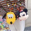 HD426A03 Bolso Cruzado Perro Amarillo Suave Lindo Monedero Dibujo Animado Niche Lindo Mini Bolso de Cuello