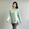 Conjunto de Dos Piezas para Mujer Otoño Holgado Tallas Grandes Longitud Media Manga Larga para Correr y Fitness Yoga