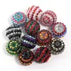 Conjunto de Bolas de Diamante Rayadas de Resina Cuentas de Agujero Grande Juguete Decoraciones Hecho a Mano DIY Cadena para Teléfono Móvil Llavero Accesorios para Ropa