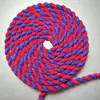 Corda de Algodão Colorida de 5mm Corda Torcida de 2 Fios Fio de Algodão Colorido Misturado Corda Decorativa de 5mm Cinto de Corda
