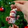 Pendente de Natal de Acrílico Plano Desenho Animado Papai Noel Decoração de Árvore de Natal Pingente de Presente Transfronteiriço