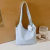 Nueva Bolsa de Lona con Estrás de Estrella Estilo Coreano Gran Capacidad Hombro Único de Mano Versátil para Viajes Diarios Bolsa Casual para Chicas