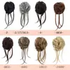 Peluca, accesorio para el cabello estilo europeo y americano, largo y voluminoso, postizo para mujer de aspecto natural, peinado de moño, moderno y versátil, nuevo en stock