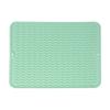 Tapete de Silicone Isolante Térmico Anti-Escaldante para Cozinha, Tapete Antiderrapante com Drenagem para Utensílios de Mesa e Copos de Água Domésticos, Jogo Americano Multifuncional Isolante Térmico Resistente a Altas Temperaturas