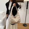 Bolsa de Hombro Nueva Colección Otoño e Invierno Rombo Bolso Cruzado Casual para Mujer Gran Capacidad Moda para Niñas Bolso Tote Casual Cuello Redondo