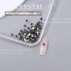 K9 Novo Brilho Super Pedras Strass Transparentes Pretas Planas para Nail Art Mini Pedras Strass Pedras Strass Pretas de Formato Irregular Acessórios de Decoração para Nail Art