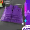 Saco de embalagem para exportação de roupas saco de aviso para roupas com zíper 50*60cm saco transparente de aviso atacado