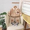 Trajes de Bebé para Niños y Niñas Primavera y Otoño 2025, Conjuntos de Sudadera Estilo Primavera y Otoño, Trajes Nuevos de Otoño, Dos Piezas, Duraderos