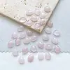 Atacado do Fabricante Anel de Quartzo Rosa Natural Oval com Base Plana Rosto para Joias Artesanais DIY Semi-Acabado Inlay Acessórios
