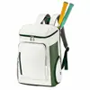 Bolsa de Bádminton Personalización Impresión con LOGOTIPO Mochila para Hombres y Mujeres Gran Capacidad Multifuncional Bolsa Deportiva Blanco Azul