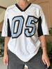 2024 Ropa Americana Transfronteriza Europea y Americana de Otoño Estampado Digital Y2K Holgada Casual Manga Corta Top Deportivo Camiseta