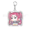 Grupo Feminino Caçador de Demônios Kpop Lumi Zoe Mila Qin Yu Chaveiro Acrílico Fofo Pingente para Mochila de Estudante