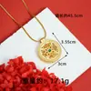 Colar de ouro de areia vietnamita simples tendência oco diamante seda cloisonné girassol corrente clavícula feminino nova moda chinesa joias