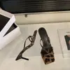 Primer Encuentro: Tacones Altos Estampado de Leopardo, Mules de Tira Fina Estilo Francés, Zapatos de Hada para Uso en Exteriores, Nuevo Diseño de Nicho 2026 para Combinar con Faldas