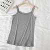 Camisola de fio feminina de verão fina segunda pele versátil simples Modeladora peça externa top plus size