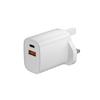 Cargador de teléfono móvil USB A+C con puerto dual de 20 W, personalizado, estándar estadounidense, material ecológico, USB+PD, certificado por la FCC