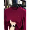 Suéter de punto grueso, peso pesado, cuello redondo, anti-pilling, calibre 16, para hombre, Otoño Invierno, nuevo, informal, suéter de punto, color sólido, capa interior