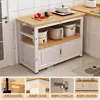 Nuevo Estante de Almacenamiento Multifuncional para Cocina Montado en la Pared Gabinete de Almacenamiento Integrado para Horno de Microondas Banco de Trabajo de Tabla de Cortar Gabinete de Almacenamiento