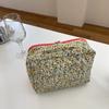 Sanze/bolsa de maquiagem acolchoada bolsa de maquiagem floral bolsa de armazenamento de maquiagem bolsa acolchoada clutch