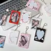 Portatarjetas con Colgante Hueco en Forma de Corazón Versión Coreana para Ventilador de Niña de 3 Pulgadas Portatarjetas de Exhibición de Fototarjetas Estuche para Tarjetas Polaroid de Estudiante