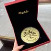 Caja de regalo con juego de monedas de oro puro 999, mismo estilo que Shuibei, regalo del Día del Padre para papá, venta al por mayor de regalo de moneda de oro conmemorativa