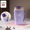 Popular Taza de Acero Inoxidable 316 Estilo Ins con Pantalla de Temperatura, Doble Pared Aislada con Correa, Taza de Viaje Portátil y Elegante