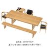 Mesa de té de madera maciza de estilo chino, sencilla, para oficina, negociación comercial, mesa de té de color tronco, mesa de té y silla para apartamento pequeño.