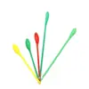 Cuchara dosificadora de plástico 19 cm doble cabeza laboratorio cuchara pequeña para medicina plástico 190 mm cuchara para medicina 3*1 grupo pesaje raspador de medicina