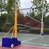 Marco de red de bádminton postes de red de voleibol para exteriores postes de tenis convenientes competición profesional estándar marco de red de voleibol de aire móvil