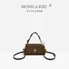 Nova Bolsa Mensageira Marlie 2025 da Monica Chichico C Bolsa de Mão Transversal Ombro Pequena Quadrada para o Dia a Dia