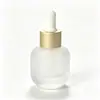 Frasco Conta-Gotas Plano Transparente 15ml 30ml em Estoque de Fábrica Engarrafamento de Óleo Essencial de Aromaterapia Essência Frasco Pequeno para Amostra
