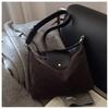 Bolso cruzado de cuero esmerilado para mujer, bolso de mano sencillo y moderno, de gran capacidad, para otoño e invierno de 2024.