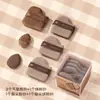 Esponja para polvos de galleta de chocolate Bona, no come polvos, cojín de aire Q-bomb, herramientas cosméticas secas y húmedas, juego de esponjas para polvos.
