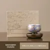 Tetera Versátil de Lujo Ligero de Gama Alta, Tetera de Regalo Plateada, Juego de Té Kung Fu Cerámico Estilo Chino para Uso Doméstico
