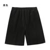 Shorts de Algodão Cor Sólida, Novo Estilo de Verão, Caimento Solto, Casual, Versátil, Corte Reto, Cordão, Popular Shorts Masculino de Cinco Pontos