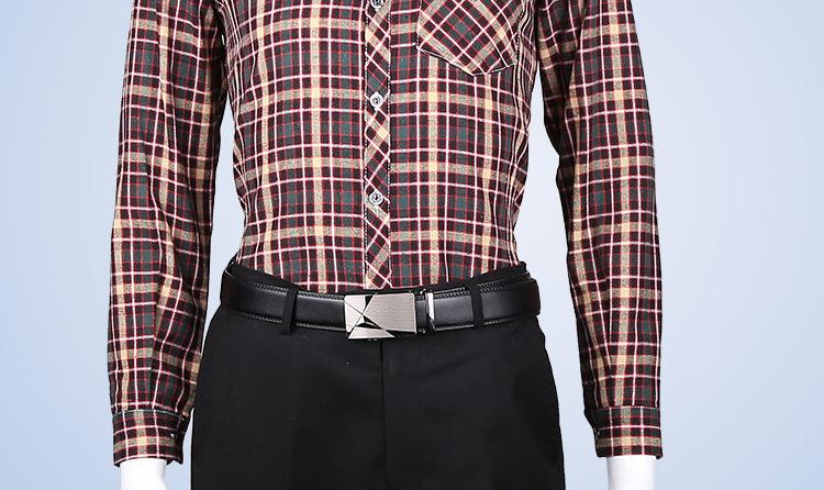 男格子衬衣详情图5