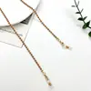 Corrente para Óculos Colorida de Contas Mais Vendida Transfronteiriça, Cordão Anti-Queda para Óculos, Corrente para Máscara, Acessórios para Óculos