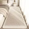 Tapete de Cabeceira para Quarto Estilo Luxo Leve de Alta Qualidade, Tapete de Pé Espessado Anti-Derrapante de Faux Cashmere, Almofada para Sacada de Janela, Dropshipping da Amazon