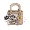 Bolsa de mão plissada de alta qualidade transfronteiriça no estilo Lady Dior, nova moda 2026 elegante bolsa de ombro, bolsa quadrada pequena transversal