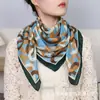 Lenço Quadrado Grande Fashion 90cm Estilo Retrô Algodão Seda Lenço Quente Moda Pequeno Xale Decorativo Lenço de Seda para Mulheres