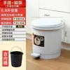 Papelera Creativa Conveniente con Tapa Hogareña Baño Sala de Estar Cubo de Basura de Pie Cocina Cubo con Barra Deslizante
