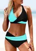 Bolso suave nuevo bandolera fina correa de hombro bikini sexy moda de verano para playa combinación de colores traje de baño para mujer venta al por mayor