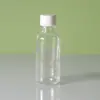 Frasco Conta-gotas de Vidro Transparente 30ml Óleo Essencial Cosmético Solução de Estoque Recarga Frasco Vazio Beleza Frasco de Recarga de Óleo Essencial Tampa de Rosca
