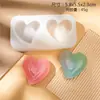 Materiales Hechos a Mano DIY Resina de Cristal Corazón Torcido Corazón Conectado Espejo Molde de Silicona Colgante para Llavero