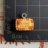Lindo tamaño pequeño mini simulación pan resina DIY accesorios para joyería colgante colgante colgante llavero lote