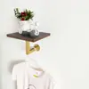 Rack de Exposição para Loja de Roupas Combinação de Parede Montado na Parede Decorativo Montado Lateralmente Roupas Masculinas e Femininas Prateleira Rack de Exposição para Loja de Roupas