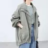 Chaqueta Cortavientos Rakuten Otoño e Invierno de Japón Tela a Prueba de Viento e Impermeable Diseño Dobladillo Suelto Chaqueta Retráctil para Mujer
