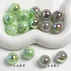 Dingyi 16mm Cuenta de Flor de Cerezo Luna Fría Color Cambiante Galvanizado Resina con Agujero Pasante Cuentas para Joyería DIY Lanyard para Teléfono Accesorios para Joyería
